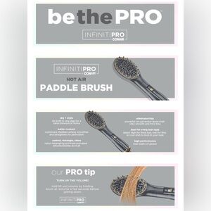 INFINITIPRO BY CONAIR Hot Air Paddle Styler Dryer Brush